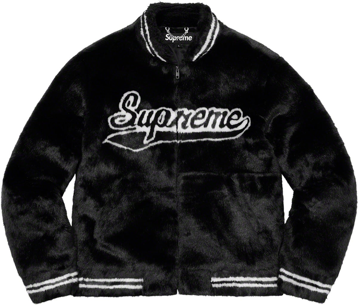 Faux Fur Varsity Jacket view 15